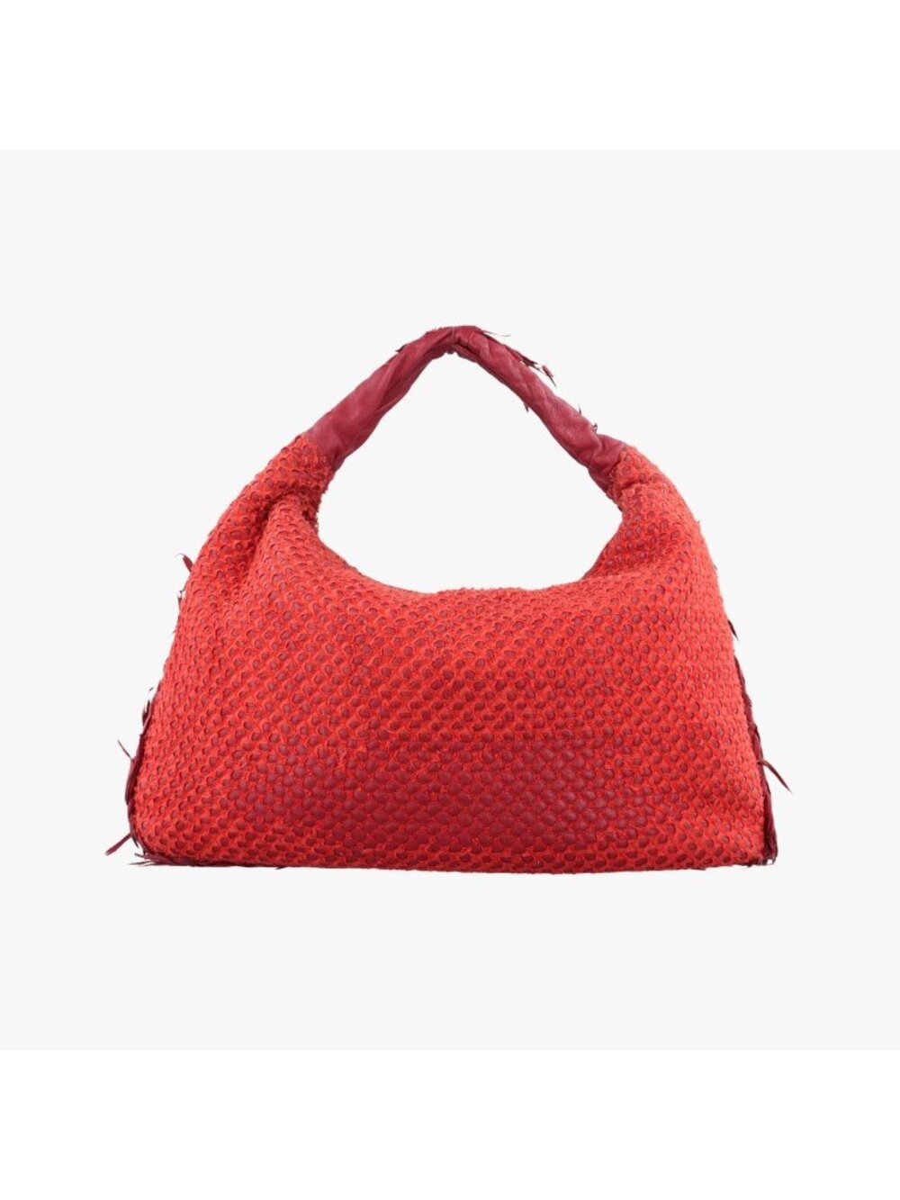 Bottega Veneta Intrecciato Red Lambskin